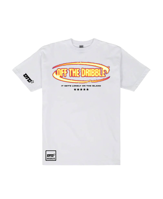 Flame Game Tee - White