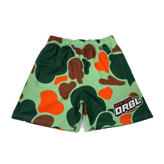 GREEN CAMO OTD SHORTS